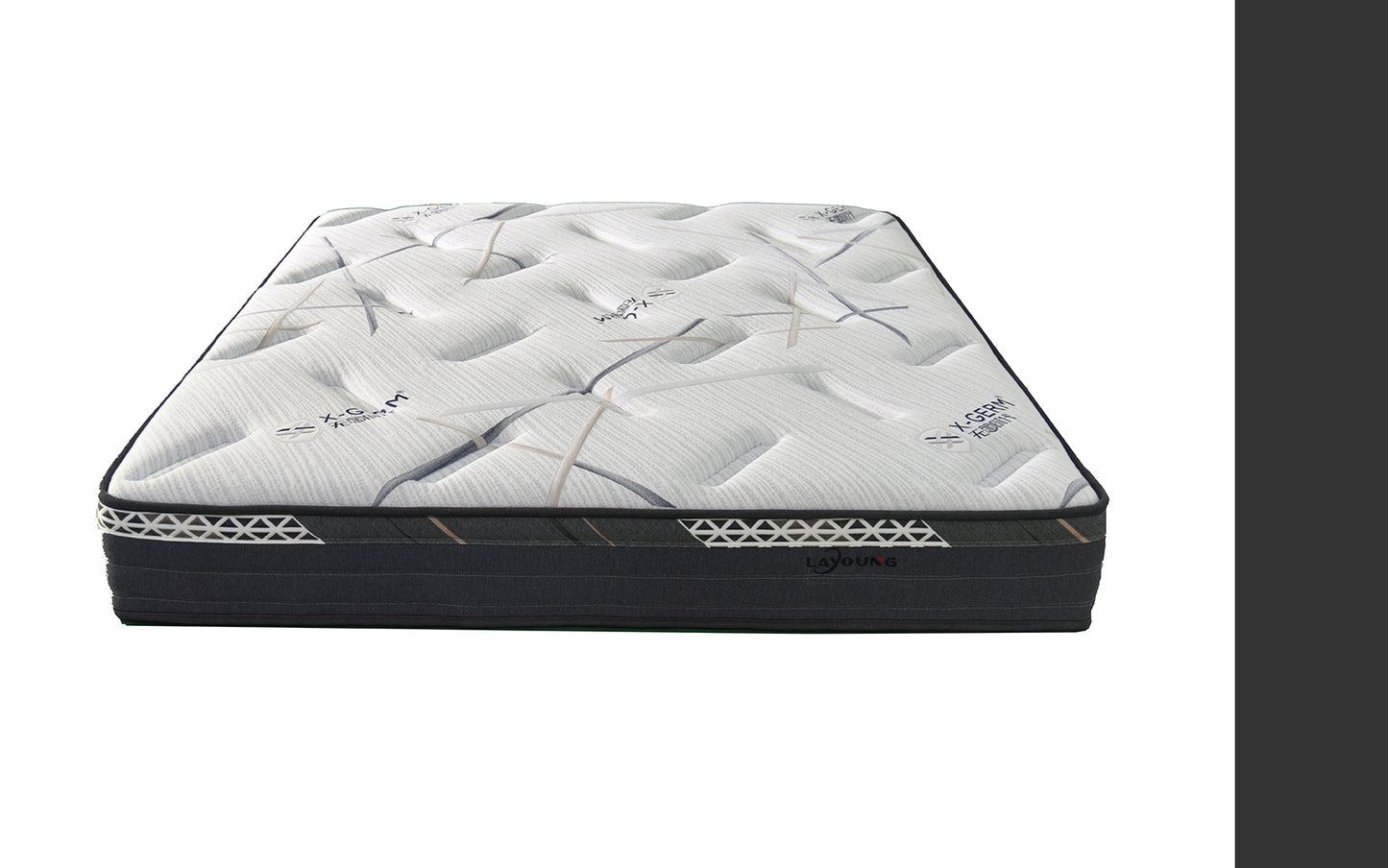 LAYOUNG Latex Memory Foam Mattress,pocket sprung mattress,28cm,Skin-friendly Soft antibacterial fabric, Medium Firm,,roll packing 100PCS OEM ODM