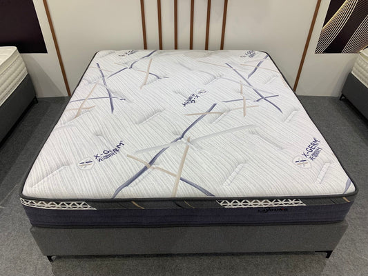 LAYOUNG Latex Memory Foam Mattress,pocket sprung mattress,28cm,Skin-friendly Soft antibacterial fabric, Medium Firm,,roll packing 100PCS OEM ODM