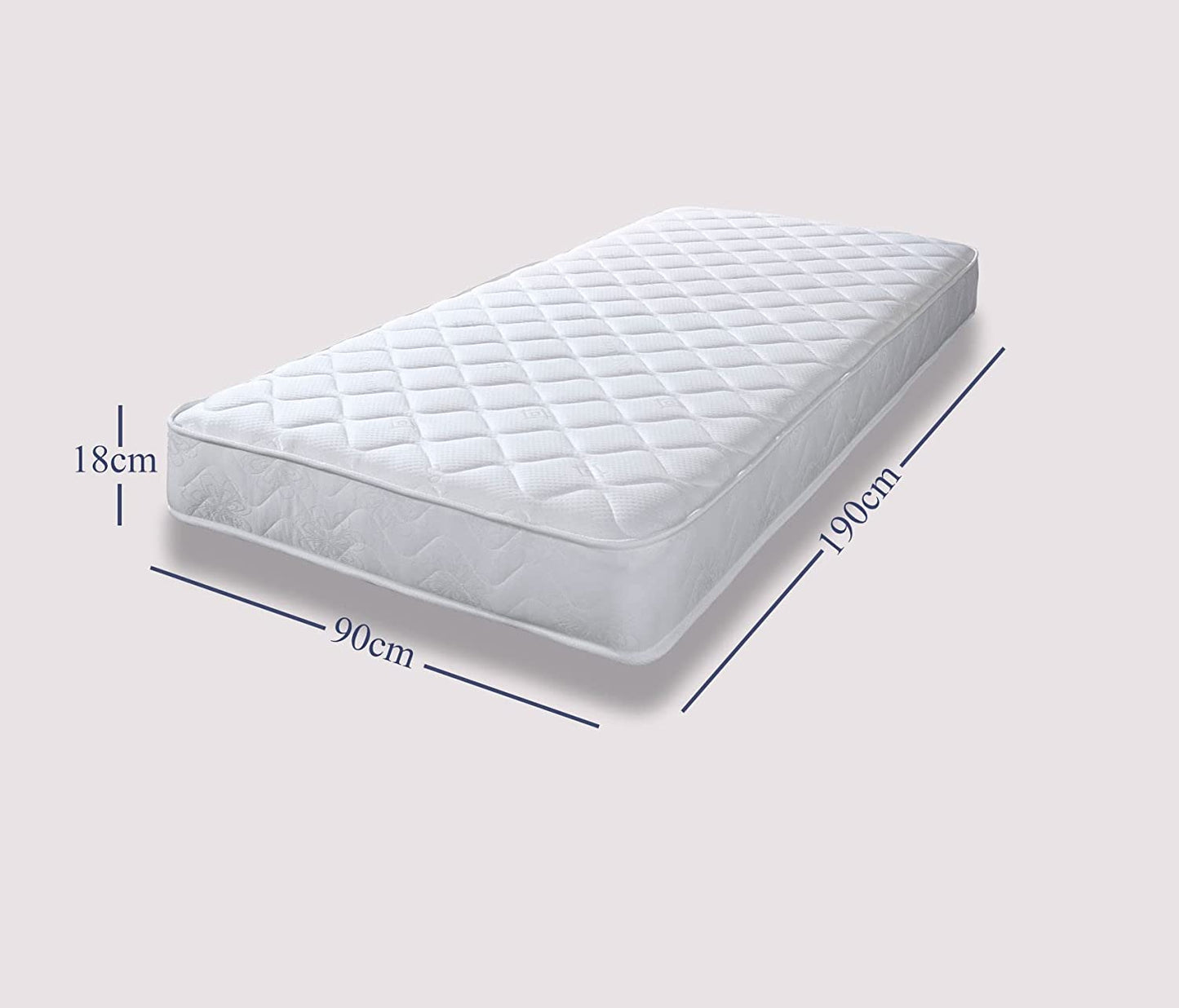 layoung mattress Extreme Comfort Cooltouch Essentials White 18cms Deep Spring Value Mattress, 3ft Single (3ft x 6ft3, 90cm x 190cm) 100PCS OEM ODM
