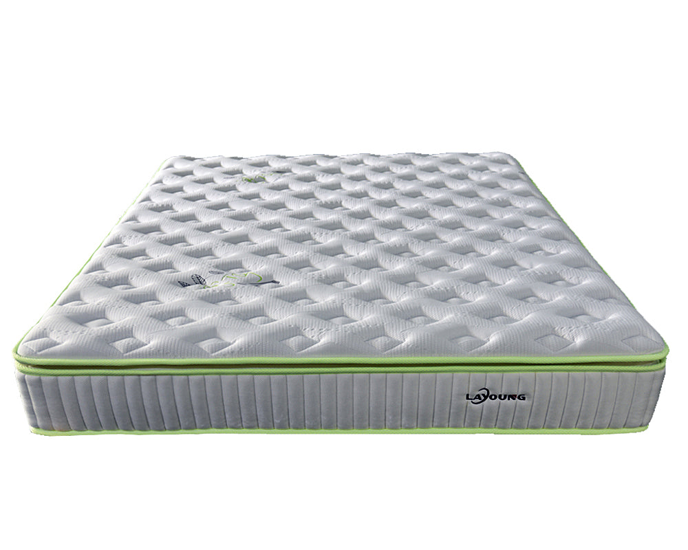 LAYOUNG mint 3D Fabric Mattress with Pocket Sprung,28cm,for Maintaining Superior Ventilation,roll packing  100PCS OEM ODM