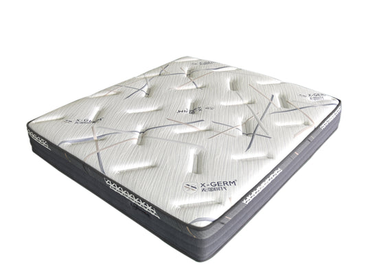 LAYOUNG Latex Memory Foam Mattress,pocket sprung mattress,28cm,Skin-friendly Soft antibacterial fabric, Medium Firm,,roll packing  100PCS OEM ODM