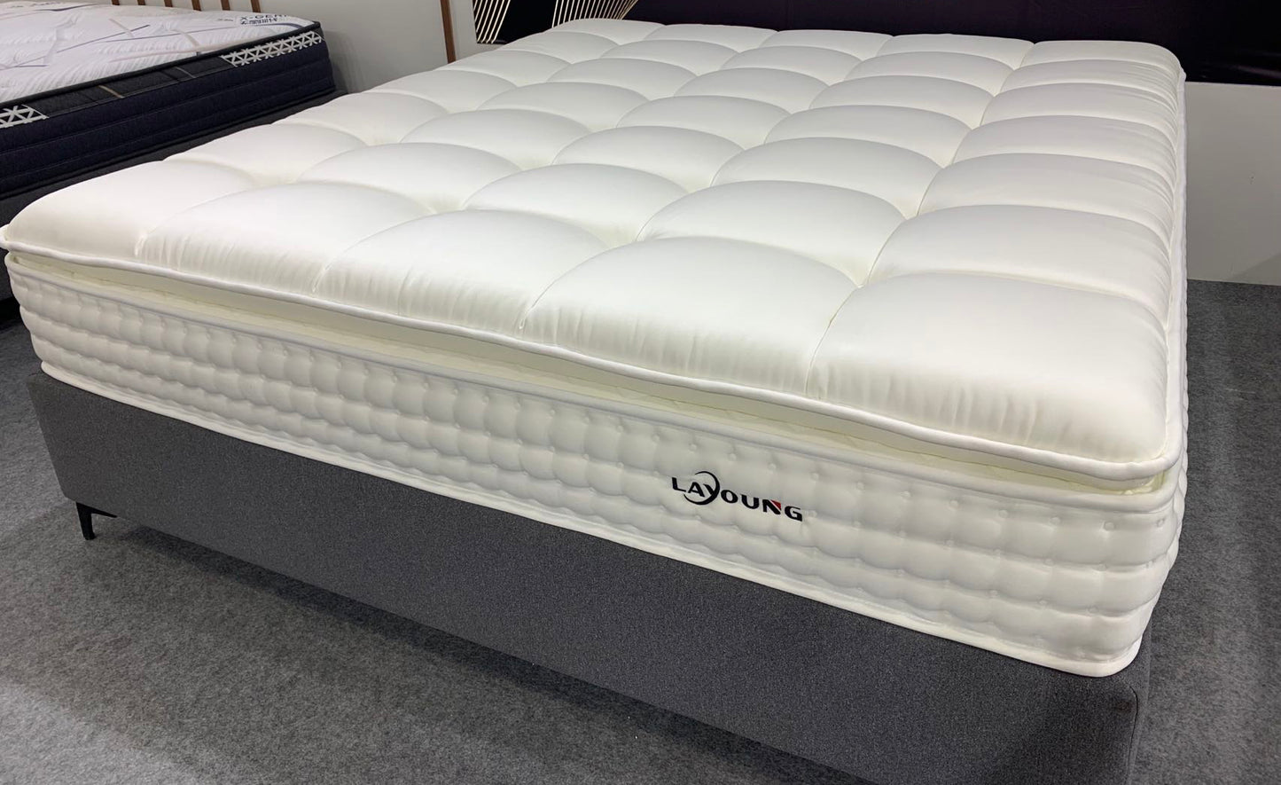 LAYOUNG mattress with pocket spring,the extreme comfort rayon fabric(MOQ 100PCS,wholesale only)