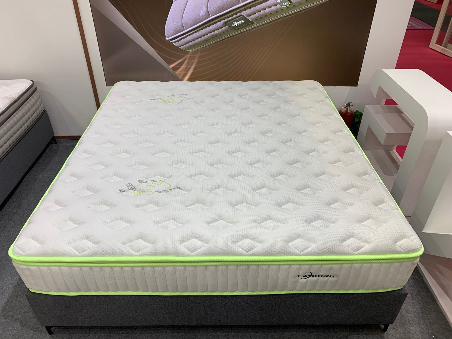 LAYOUNG mint 3D Fabric Mattress with Pocket Sprung,28cm,for Maintaining Superior Ventilation,roll packing  100PCS OEM ODM