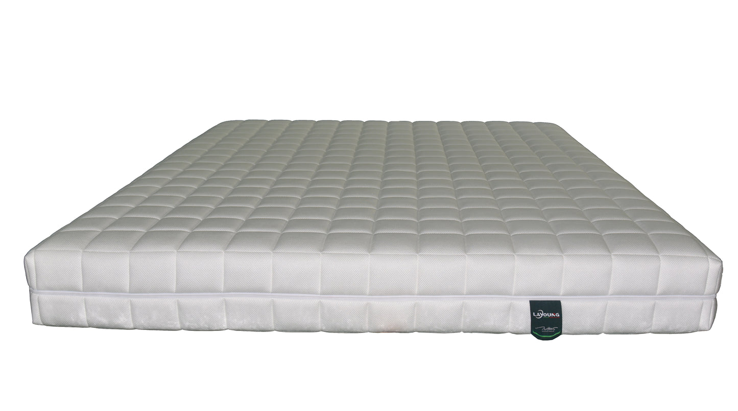 LAYOUNG Latex Memory Foam Mattress,high-grade knitted fabric with middle zipper, high elastic foam pocket sprung mattress,23cm, for Maintaining Superior Ventilation,roll packing  100PCS OEM ODM